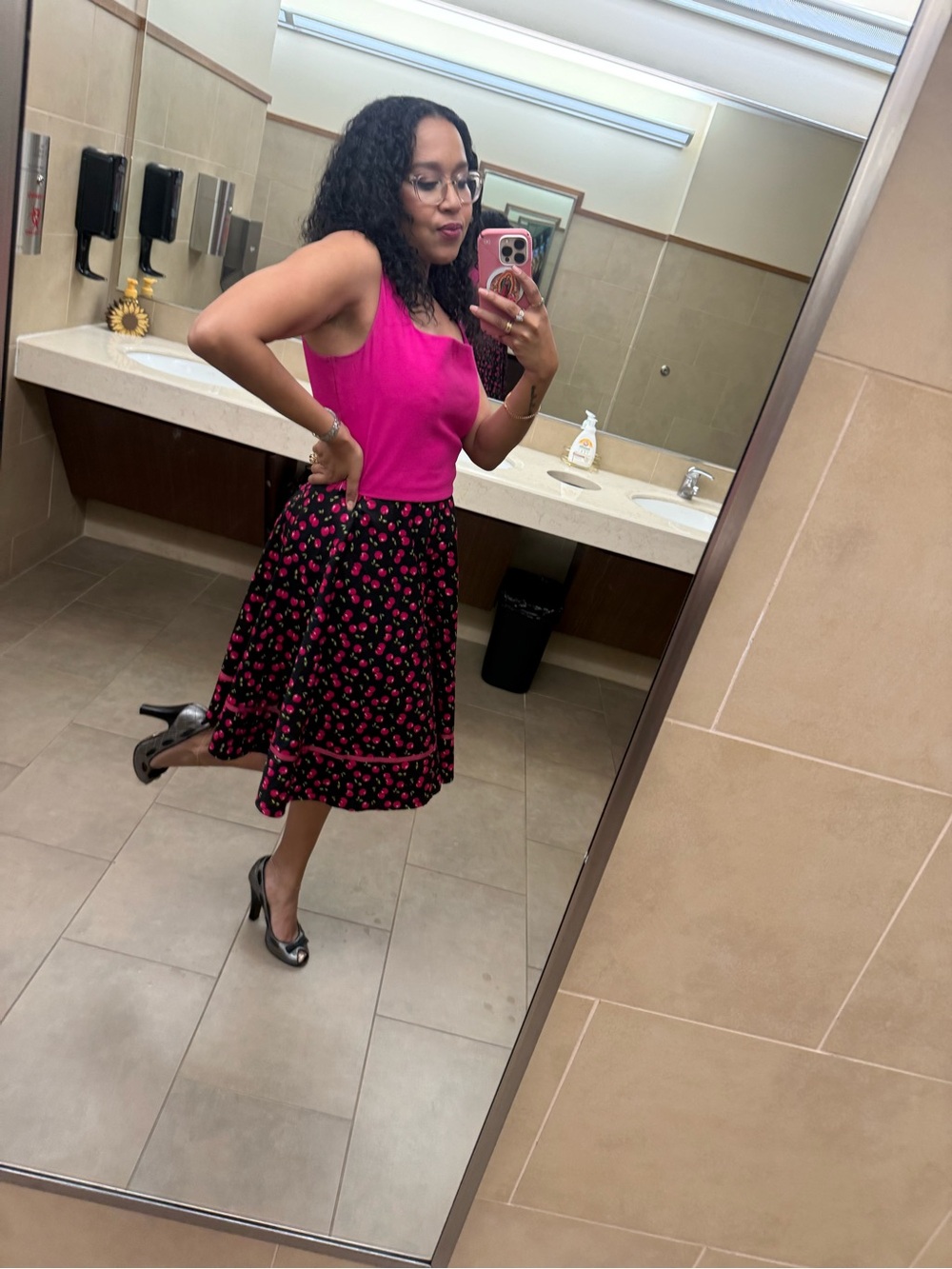 Midi Cherry Skirt